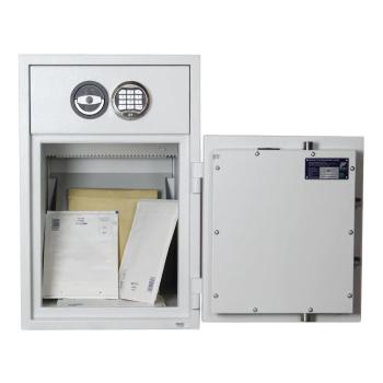 Preview: Rottner Schubladentresor D1 65 EL/EL lichtgrau T06172